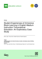 Student Experiences of Immersive Block Learning in English-Medium Instruction Transnational Education: An Exploratory Case Study