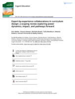 Expert-by-experience collaborations in curriculum design: a scoping review exploring power dynamics, impact, and pathways forward