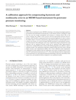 A calibration approach for compensating hysteresis and nonlinearity error in an MEMS based instrument for porewater pressure monitoring