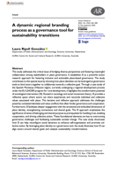 A dynamic regional branding process as a governance tool for sustainability transitions