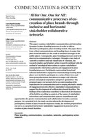‘All for One, One for All’: communicative processes of co-creation of place brands through inclusive and horizontal stakeholder collaborative networks