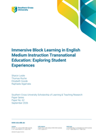 Immersive Block Learning in English Medium Instruction Transnational Education: Exploring Student Experiences