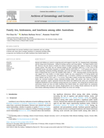 Family ties, kinlessness, and loneliness among older Australians