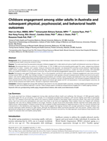 Childcare engagement among older adults in Australia and subsequent physical, psychosocial, and behavioral health outcomes