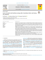 Locus of control and loneliness among older Australians before and during the pandemic