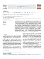 Wear and tribocorrosion of AISI 52100 steel in wind turbine blade bearings