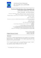Panaitopol-Bandila-Lascu Type Inequalities for Generalized Hyperbolic Functions